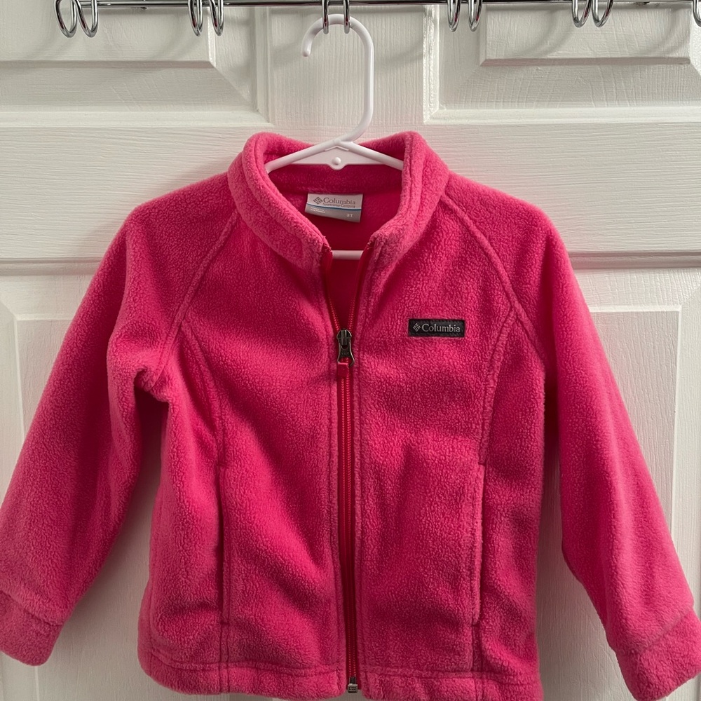 Columbia Bright Pink Fleece Jacket